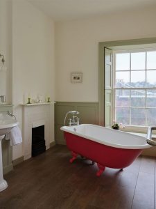 Pink Roll Top Bath Joseph King Interiors Bristol